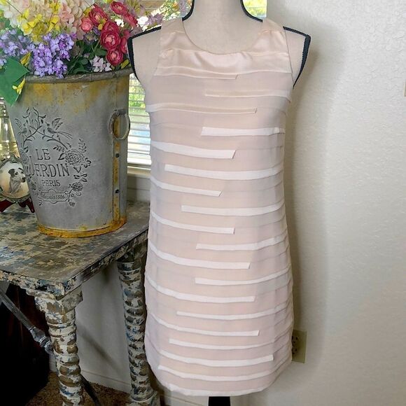 C. Luce Cream Sleeveless Sheath Dress - Picture 1 of 11